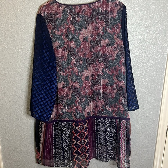 Soft Surroundings size large purple/blue tunic - Picture 2 of 6